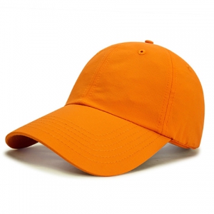 經典橙色戶外防曬棒球帽 