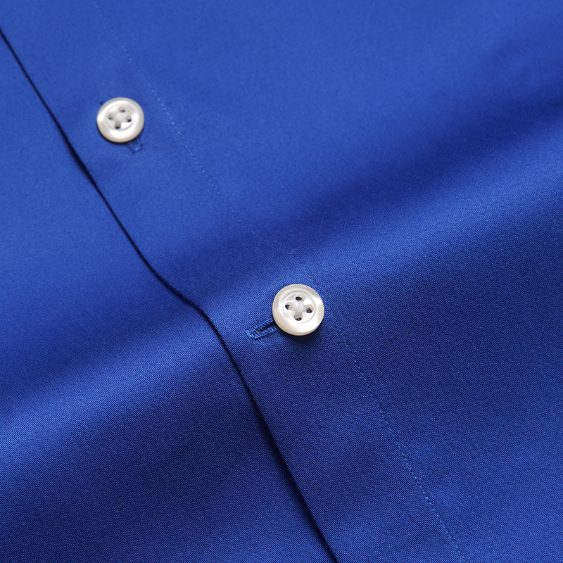 寶藍色男士長袖襯衫定制(圖7)