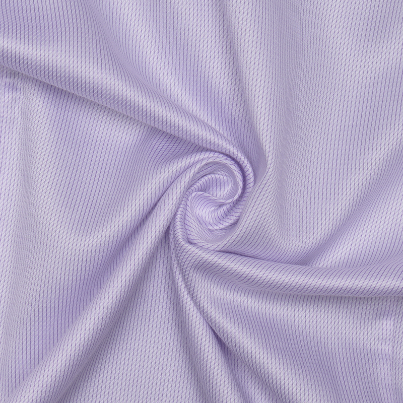 紫色細條紋長袖襯衫定制(圖6)